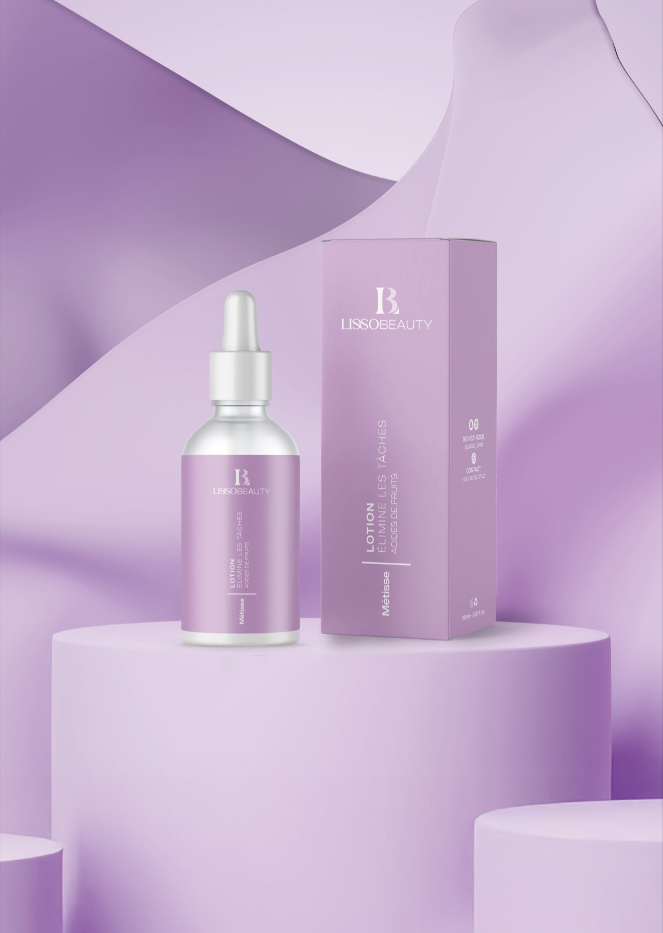 Lotion visage métisse